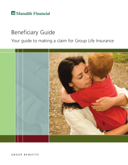 Beneficiary Guide - Group Benefits