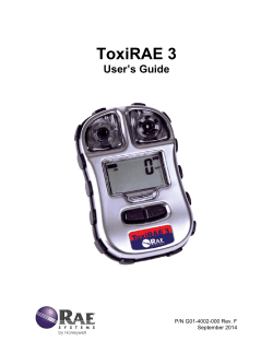 ToxiRAE 3 Manual