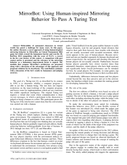 MirrorBot: Using Human-inspired Mirroring Behavior To Pass A