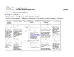 Culinary Arts PSLO - Orange Coast College