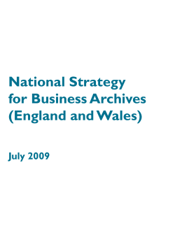 National Strategy for Business Archives
