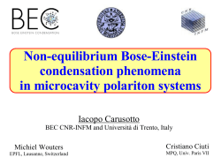 Non-equilibrium Bose-Einstein condensation phenomena in
