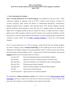 I was invited to assume the duties of OFLA Vice