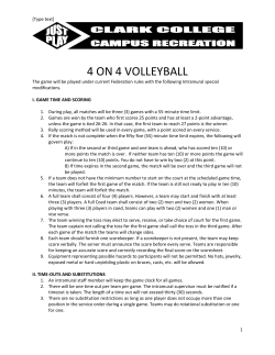 4 ON 4 VOLLEYBALL