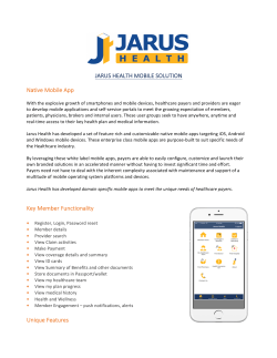 JARUS HEALTH MOBILE SOLUTION Native Mobile App Key