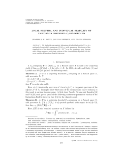 LOCAL SPECTRA AND INDIVIDUAL STABILITY OF UNIFORMLY