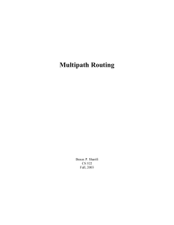Multipath Routing