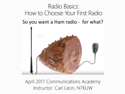 Radio Basics How to Choose Your First Radio