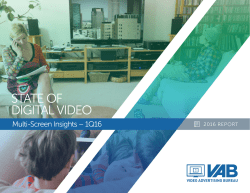 State of Digital Video &ndash; Multi