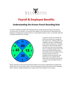 Kronos Punch Rounding Rule