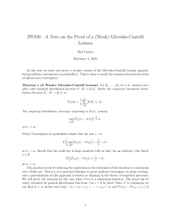 2WS30 - A Note on the Proof of a (Weak) Glivenko