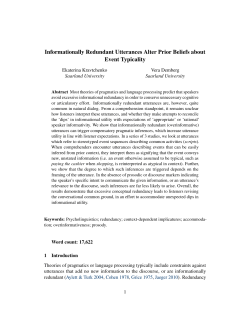 Informationally Redundant Event Descriptions Alter Prior Beliefs