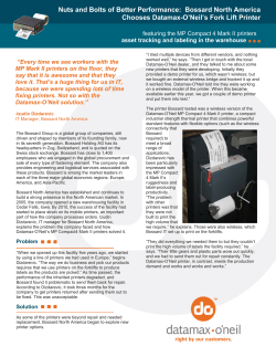 Nuts and Bolts of Better Performance: Bossard - Datamax
