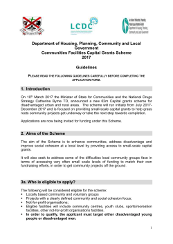 Guidelines 2017 - Communities Facilities Capital Grants
