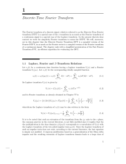 Discrete-Time Fourier Transform