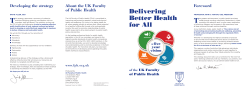 Delivering Better Health for All