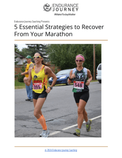 5 Essential Strategies to Recover From Your Marathon