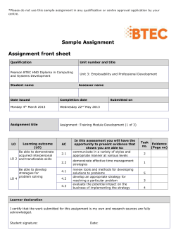 Computing Sample Assignment