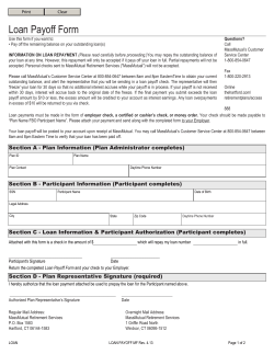 Loan Payoff Form - financialtrans.com