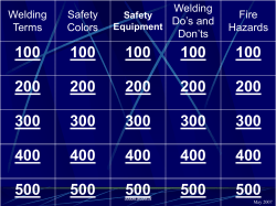 welding jeopardy 1