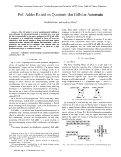 Full Adder Based on Quantum-dot Cellular Automata