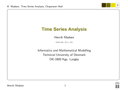 Time Series Analysis