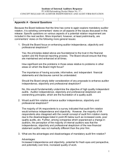 Appendix A - General Questions - The Institute of Internal Auditors