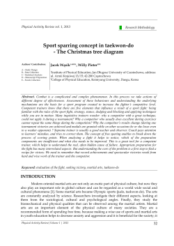 Sport sparring concept in taekwon-do