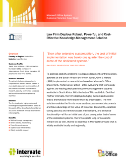 Law Firm Deploys Robust, Powerful, and Cost-Effective