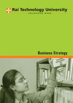 Business Strategy - Department of Higher Education