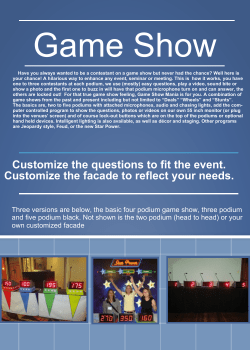 Game show promo