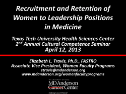 (N=14) Where are the women leaders?