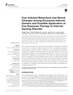 Cue-induced Behavioral and Neural Changes among
