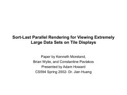 Sort-Last Parallel Rendering for Viewing Extremely Large Data Sets