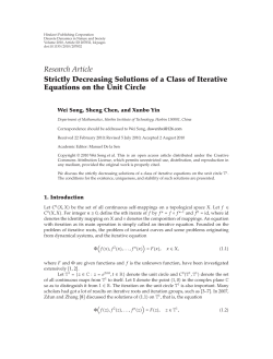 Strictly Decreasing Solutions of a Class of Iterative Equations on the