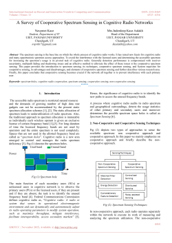 A Survey of Cooperative Spectrum Sensing in Cognitive Radio