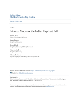 Normal Modes of the Indian Elephant Bell