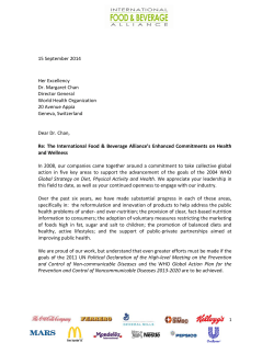 Read IFBA`s Letter to WHO Director
