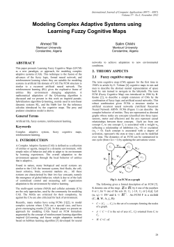 Modeling Complex Adaptive Systems using Learning Fuzzy