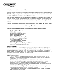 Make the move&hellip; Join the team at Graybar Canada! Graybar