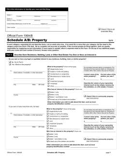 Schedule A/B Property - United States Courts