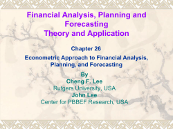 Financial Analysis, Planning and Forecasting Theory and Application