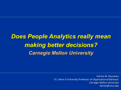 Rousseau - Wharton People Analytics