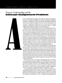 Concept Assignment Problem