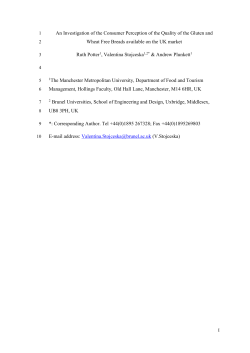 Figure 6 Problems encountered with wheat and gluten free bread