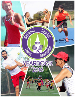 2016 Yearbook - The National Capital Tennis Association