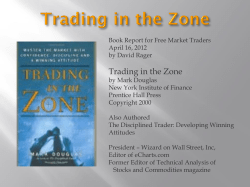 Trading in the Zone