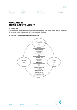 Road safety audit