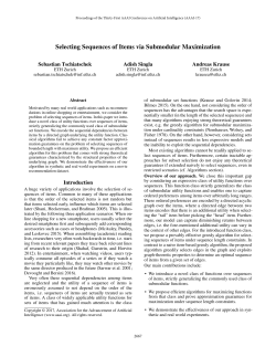 Selecting Sequences of Items via Submodular Maximization