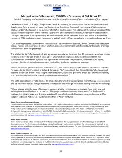 Michael Jordan`s Restaurant, 95% Office Occupancy at Oak Brook 22